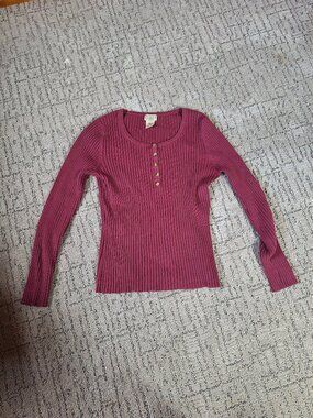 L.L. Bean Magenta Long Sleeve Sweater
